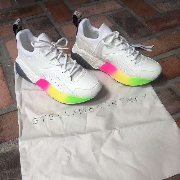 stella mccartney rainbow eclypse platform sneakers
